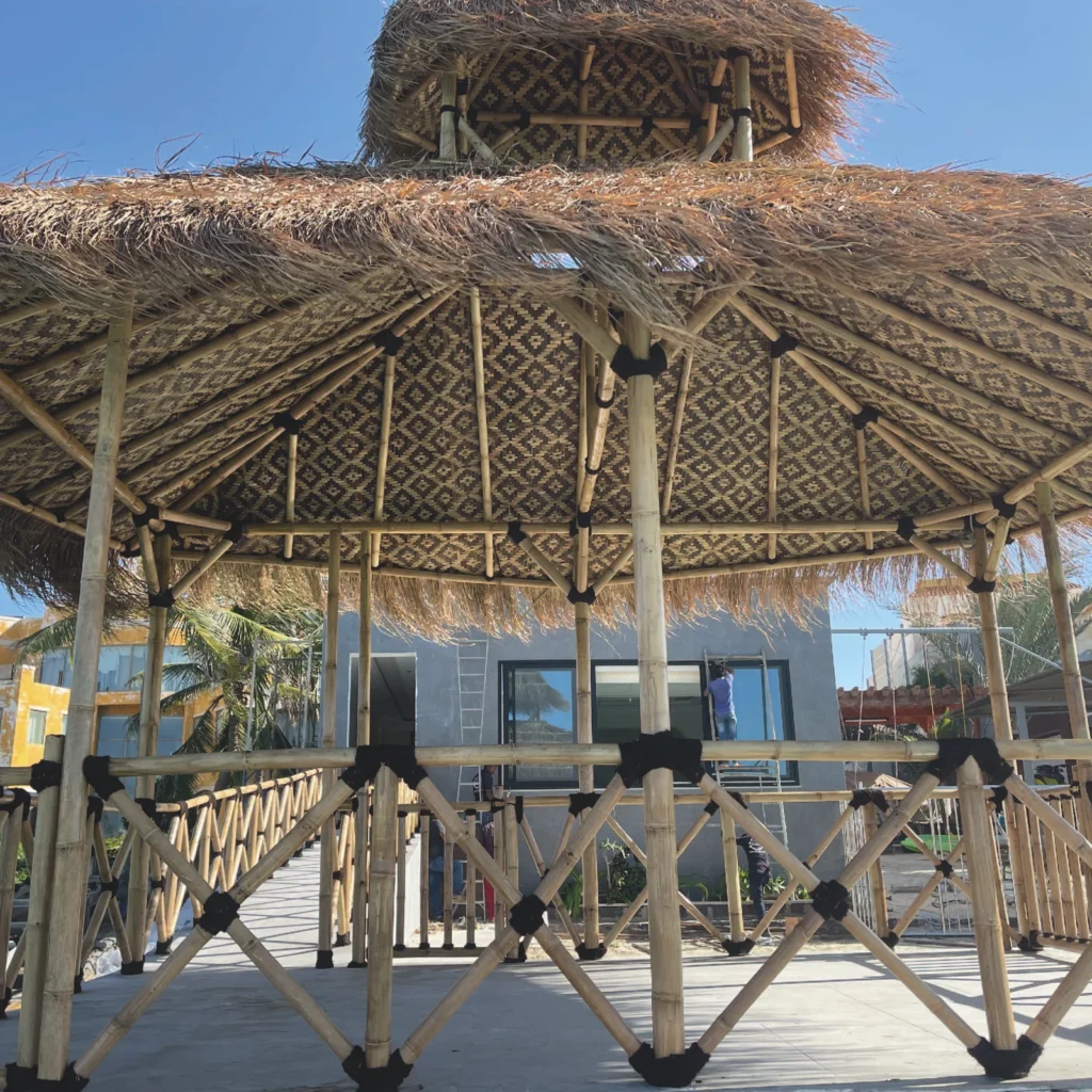 برجولات خشب خيزران